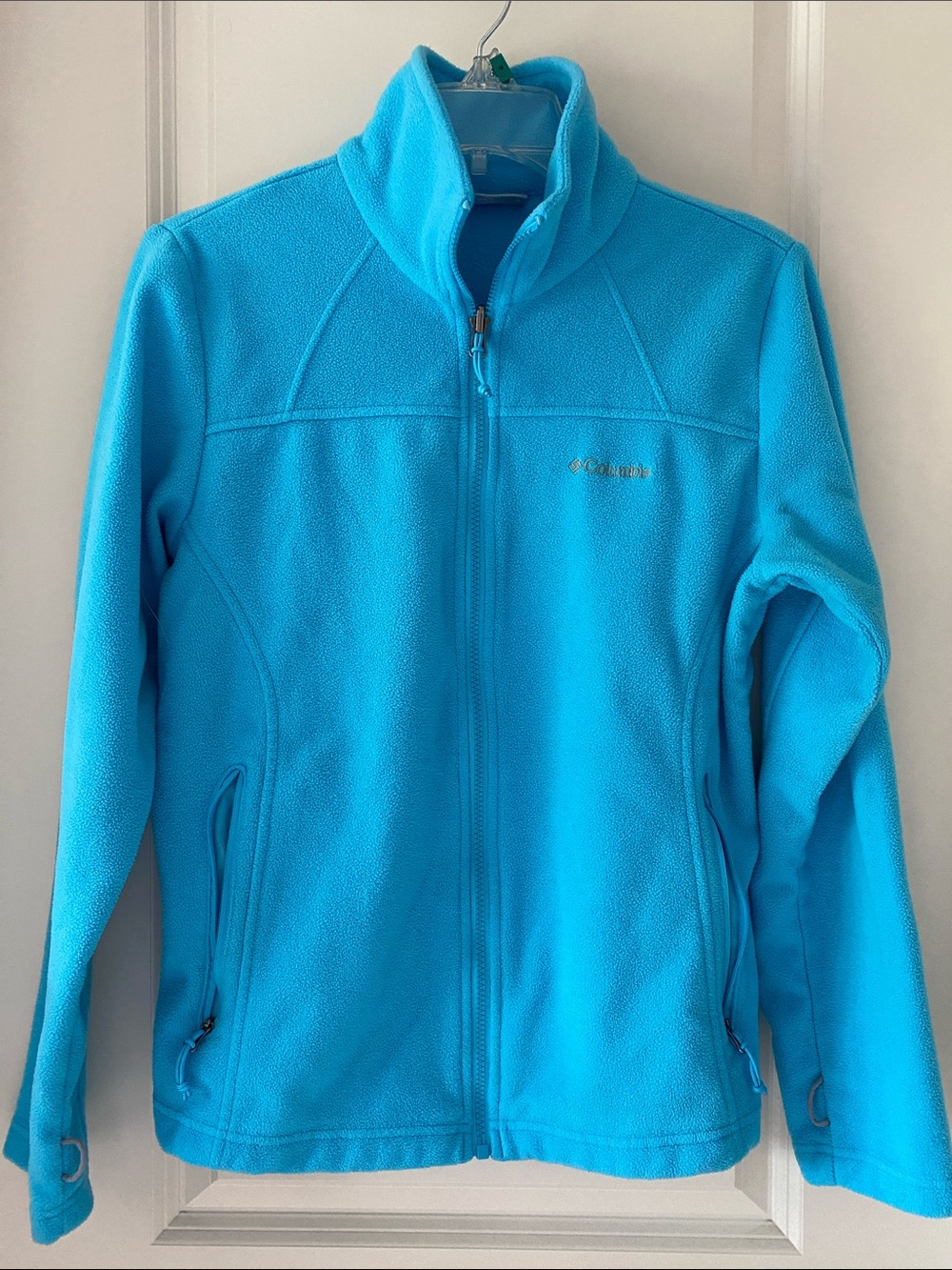 Columbia Bright Aqua Blue Women’s Fleece Jacket - Full Zip